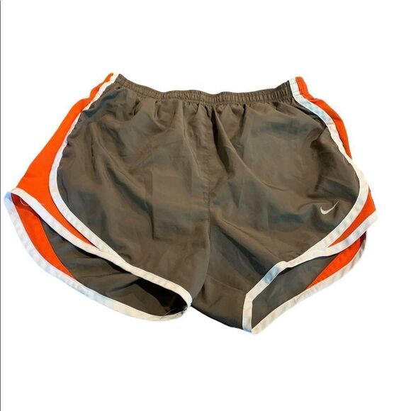 Nike Running Shorts Women’s Brown Orange - Picture 1 of 5
